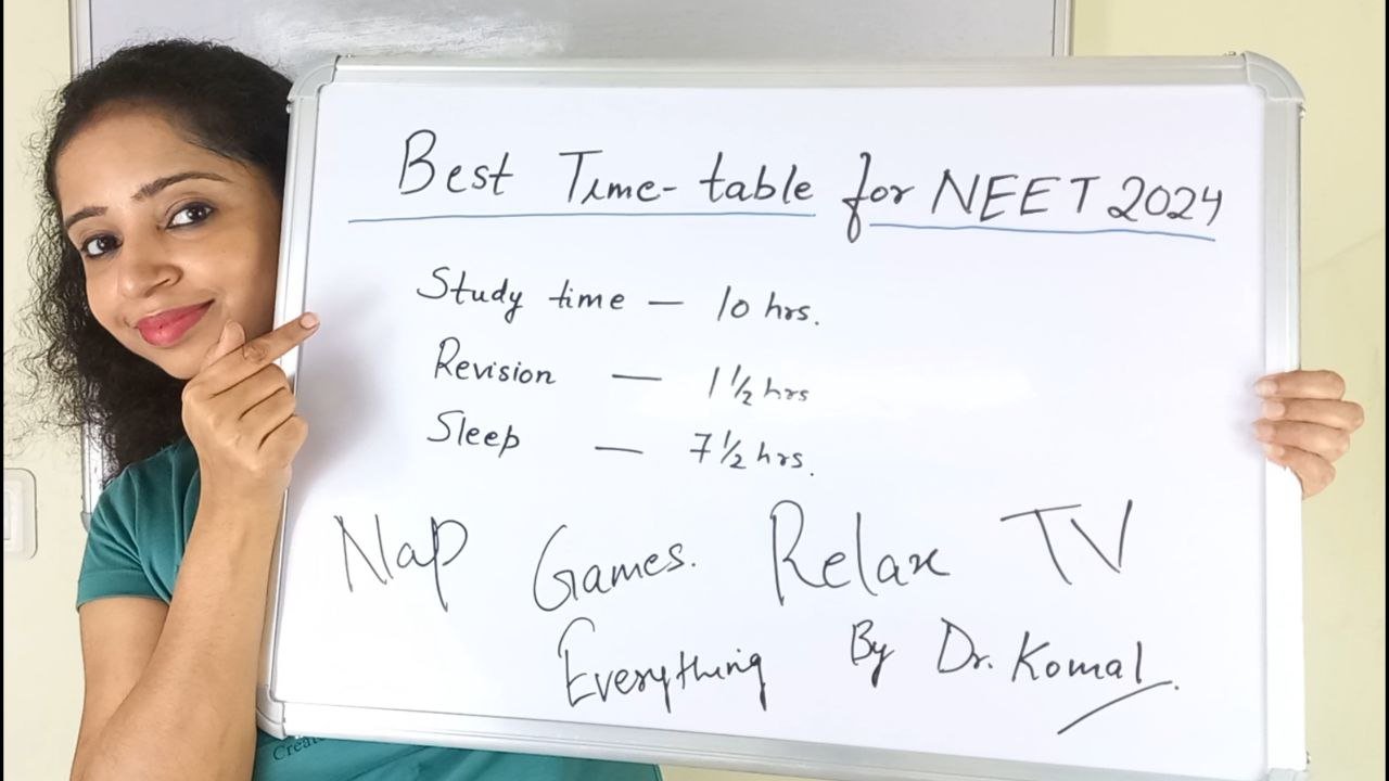 Timetable for NEET preparation