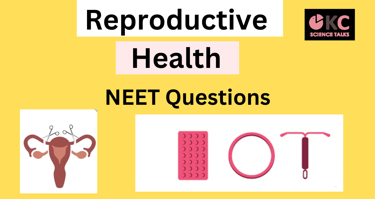 reproductive health NEET questions