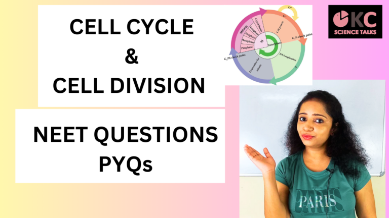 Cell cycle and Cell division NEET Questions